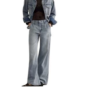 Pistola Women's Milo Workwear High-Rise Ultra Wide Leg Jean 90s, 30" W 32"L